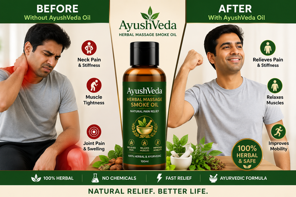 AyushVeda Pain Relief & Massage Smoke Oil