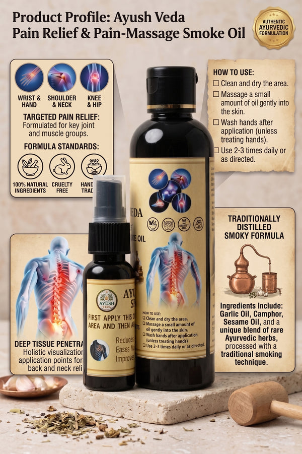AyushVeda Pain Relief & Massage Smoke Oil